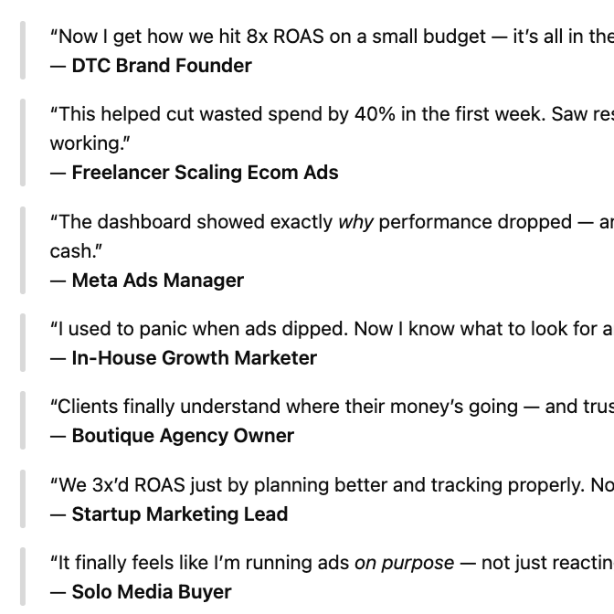 The Ad Doctor: Metrics Decoded
