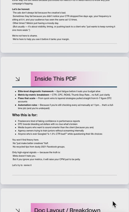 The Ad Doctor: Metrics Decoded
